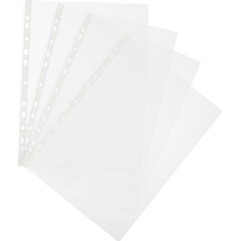 Файл-вкладыш А4 25мкм Attache с перф,100 шт., рифлен.пов