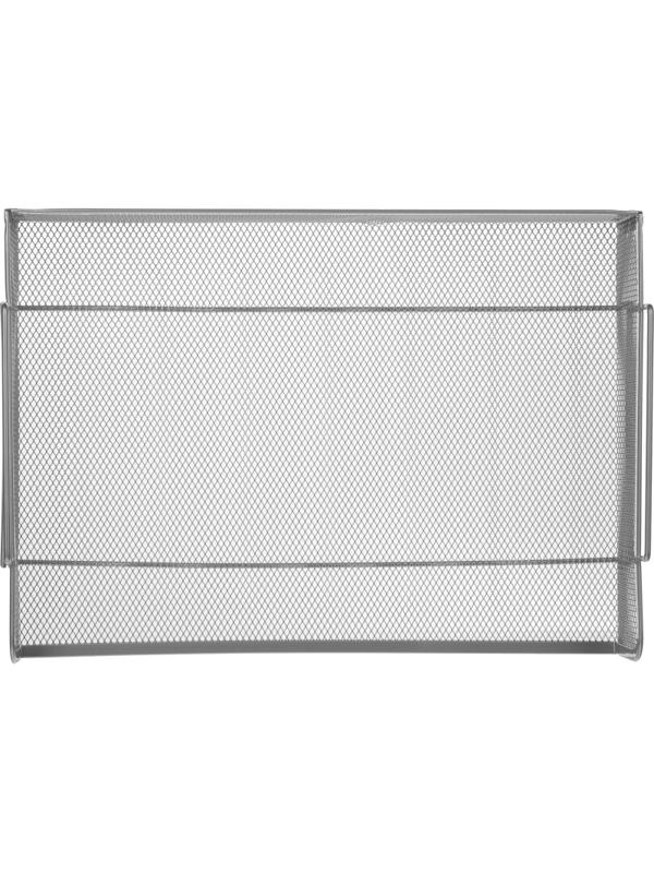 Лоток для бумаг Attache горизонт. попереч, металл. сетка, выс.80мм(серебро)