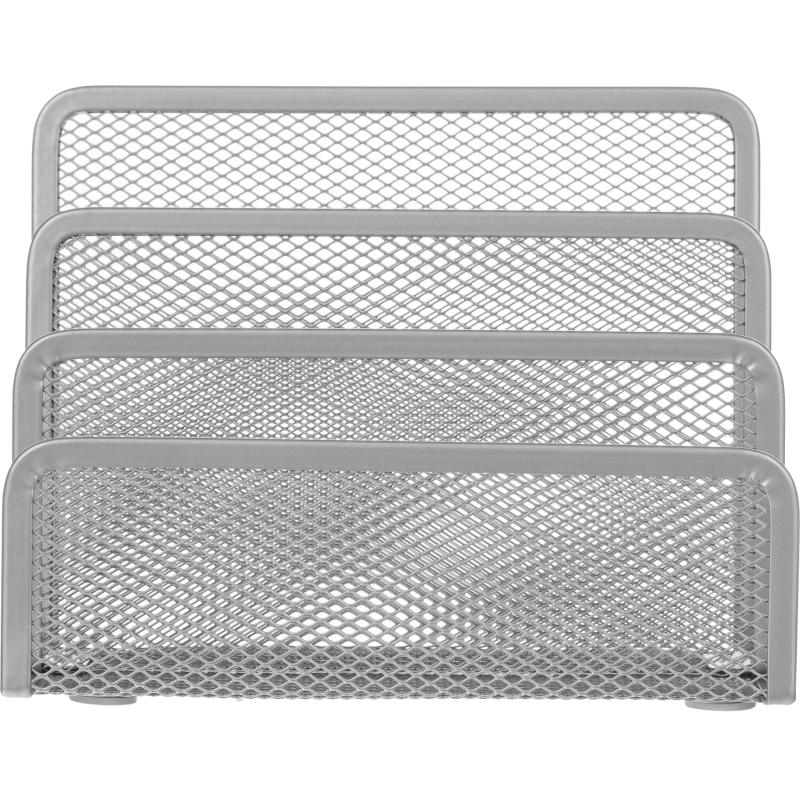 Подставка Attache 3х секц. для бумаг и писем, мет. сетка, выс.135мм(серебр)