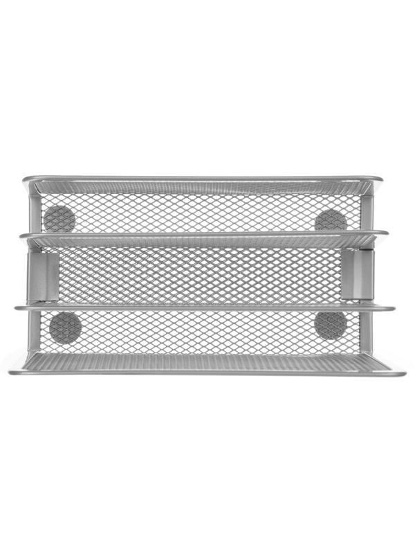 Подставка Attache 3х секц. для бумаг и писем, мет. сетка, выс.135мм(серебр)