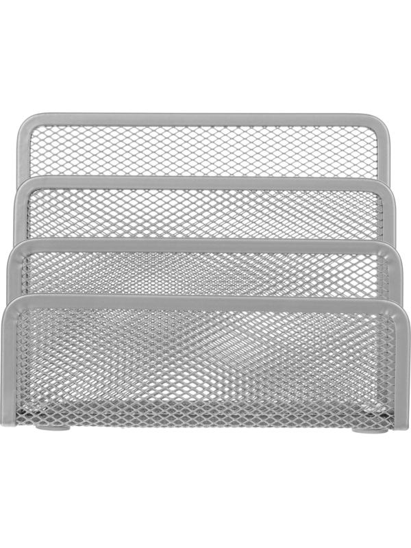 Подставка Attache 3х секц. для бумаг и писем, мет. сетка, выс.135мм(серебр)