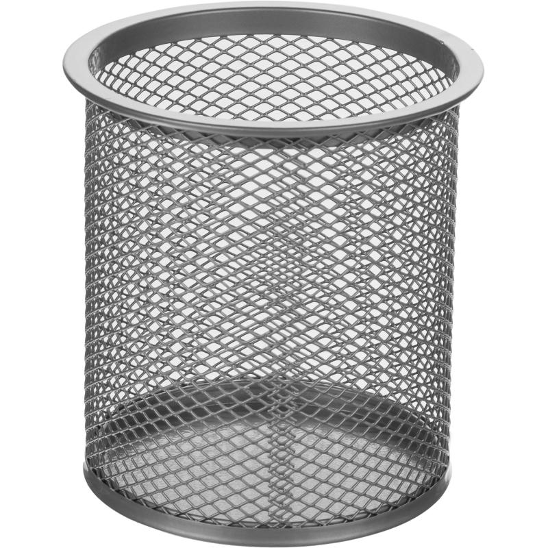 Подставка Attache для письм.прин.цилиндр.,d89х100мм, металл.сетка(серебро)