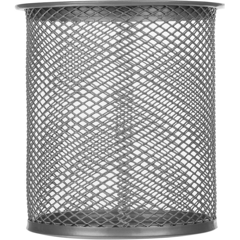 Подставка Attache для письм.прин.цилиндр.,d89х100мм, металл.сетка(серебро)