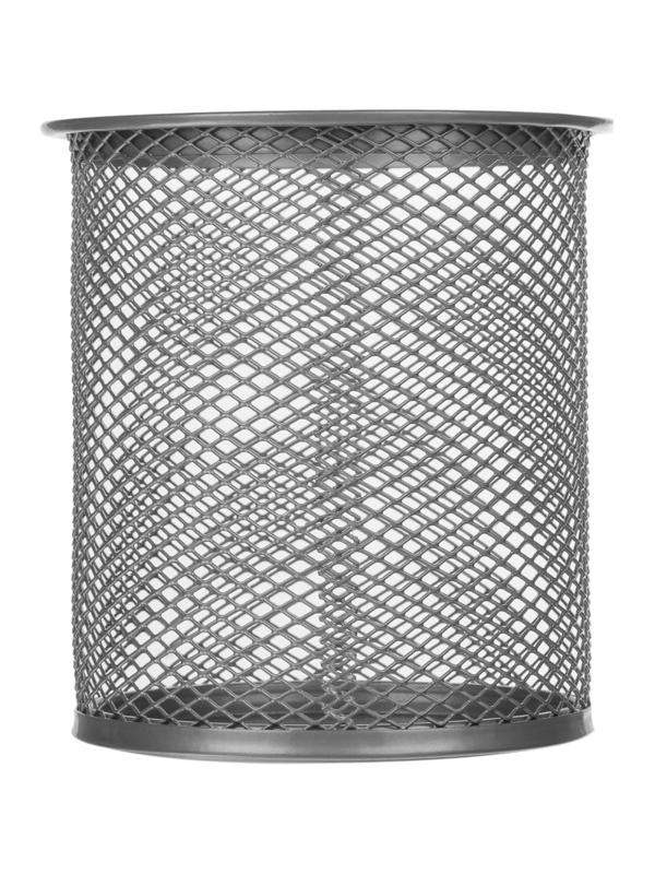 Подставка Attache для письм.прин.цилиндр.,d89х100мм, металл.сетка(серебро)