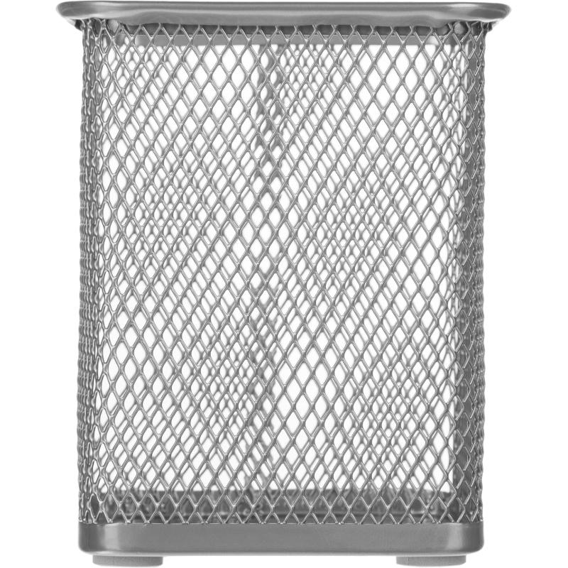 Подставка Attache для письм.прин.квадр.80х80мм,выс.98мм,металл.сетка(сереб)