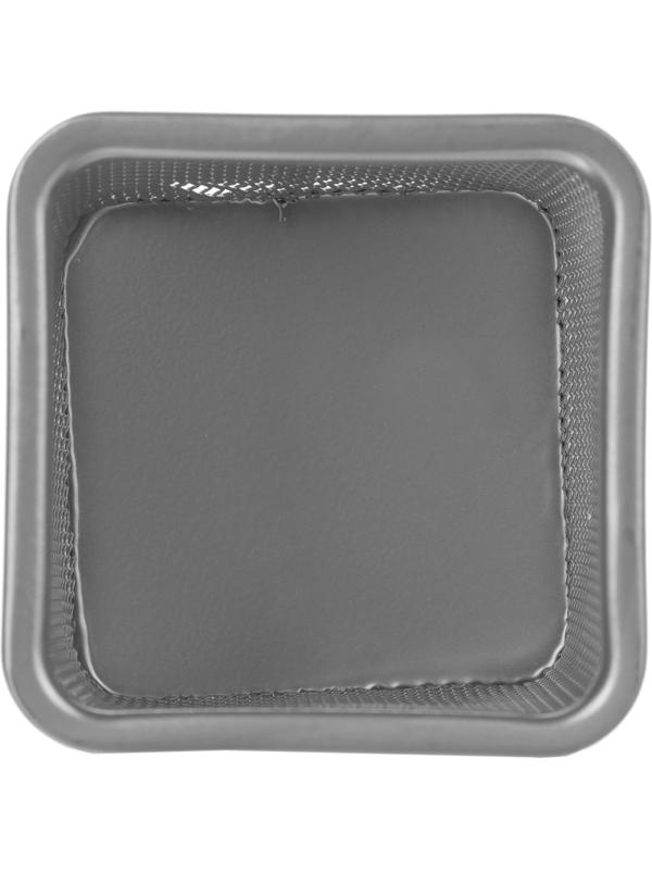 Подставка Attache для письм.прин.квадр.80х80мм,выс.98мм,металл.сетка(сереб)