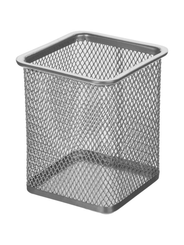 Подставка Attache для письм.прин.квадр.80х80мм,выс.98мм,металл.сетка(сереб)