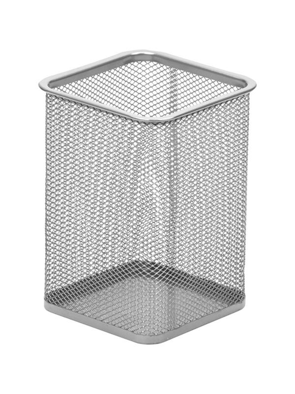 Подставка Attache для письм.прин.квадр.101х101мм,выс.138мм,мет.сетка(сереб)