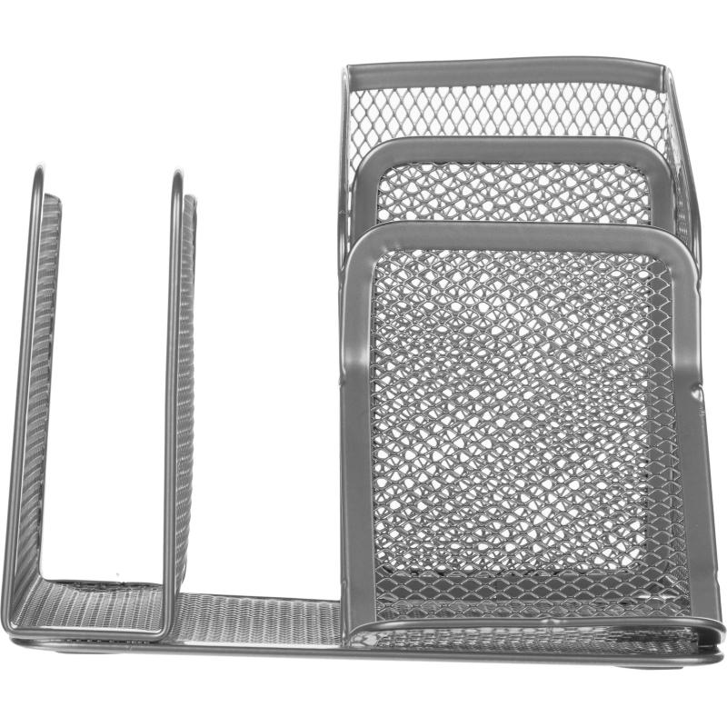 Подставка Attache 4х секц. для ручек,писем,мет.сетка,145х130х128мм(сереб)