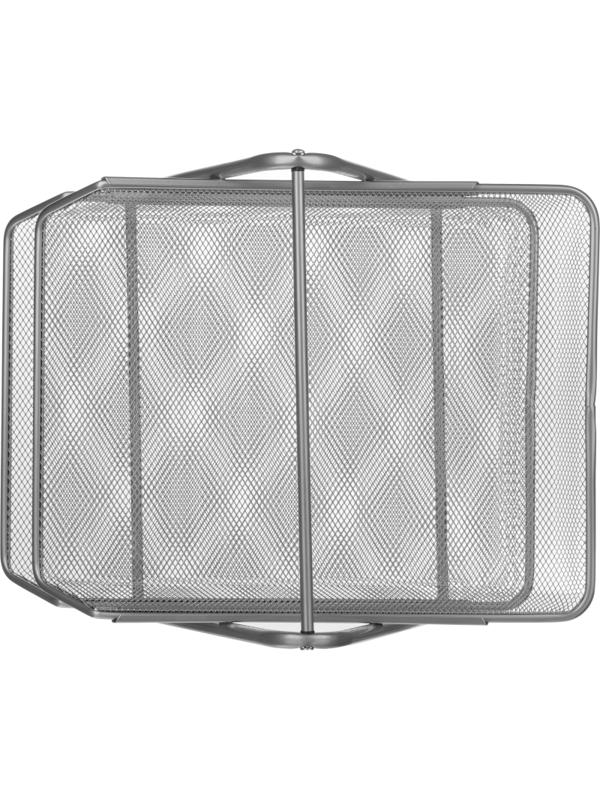 Лоток для бумаг Attache 2-х уров.горизон.металл сетка 295x355x205мм(сереб)