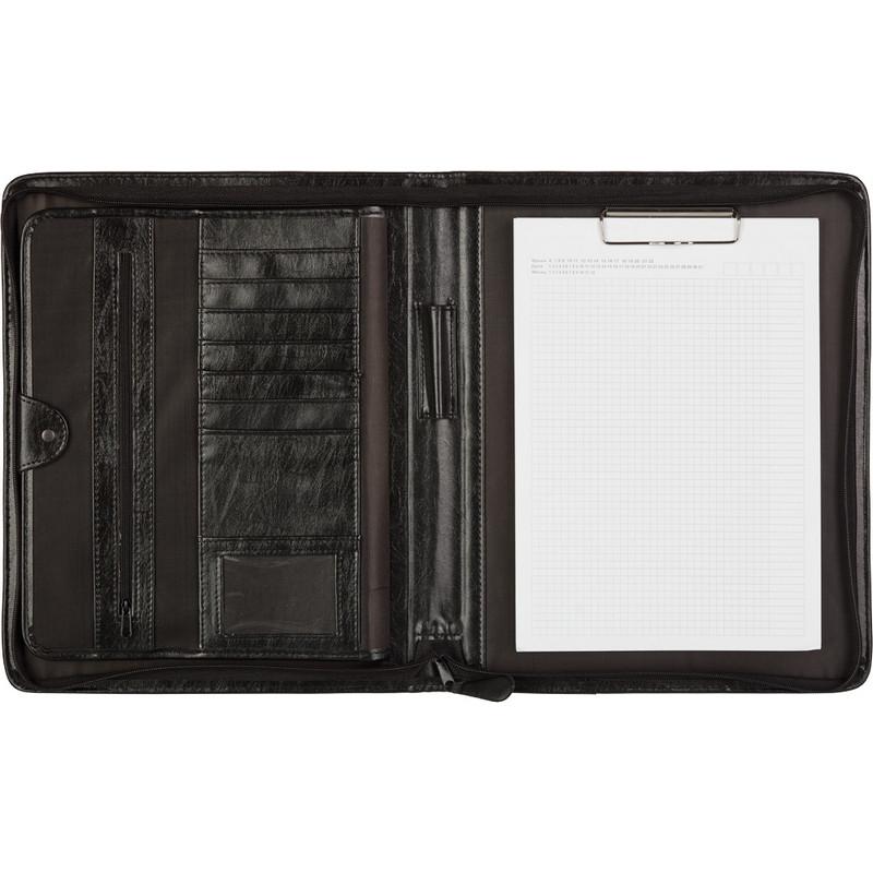 Папка деловая из кож/зам ФОРТУНА-ЛЮКС 177, черн., Россия