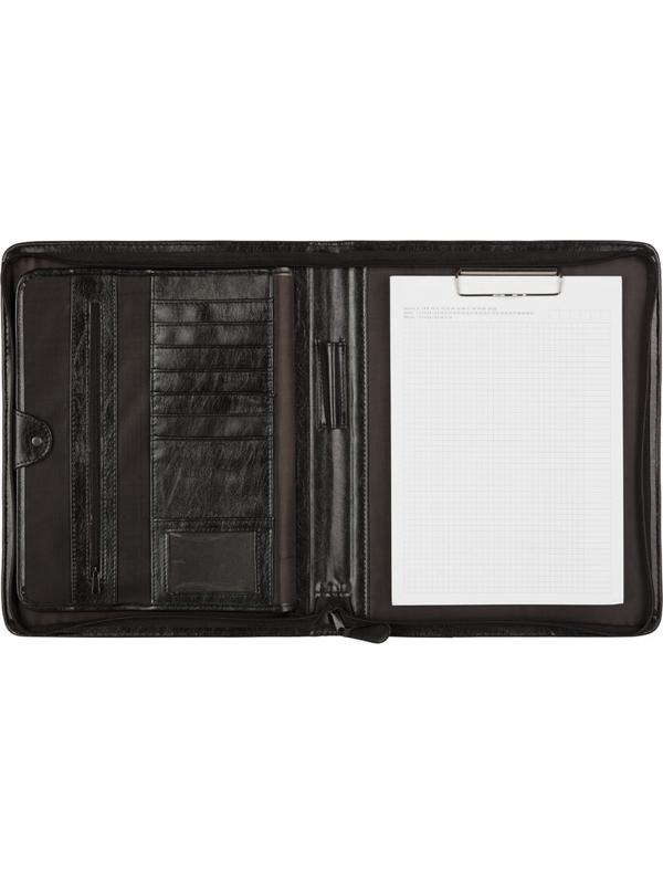 Папка деловая из кож/зам ФОРТУНА-ЛЮКС 177, черн., Россия