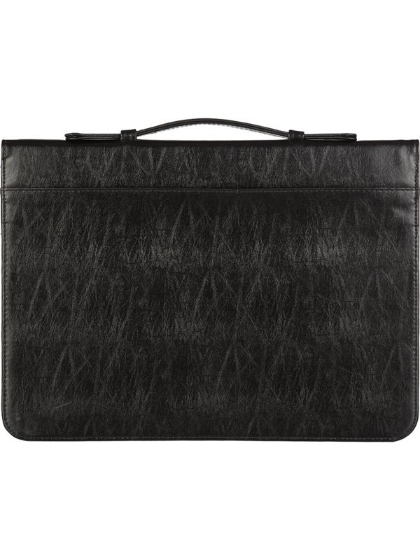 Портфель из кож/зам ВЕКТОР ПЛЮС 172и-р  VIP-серия  на замке, с ручкой, черн