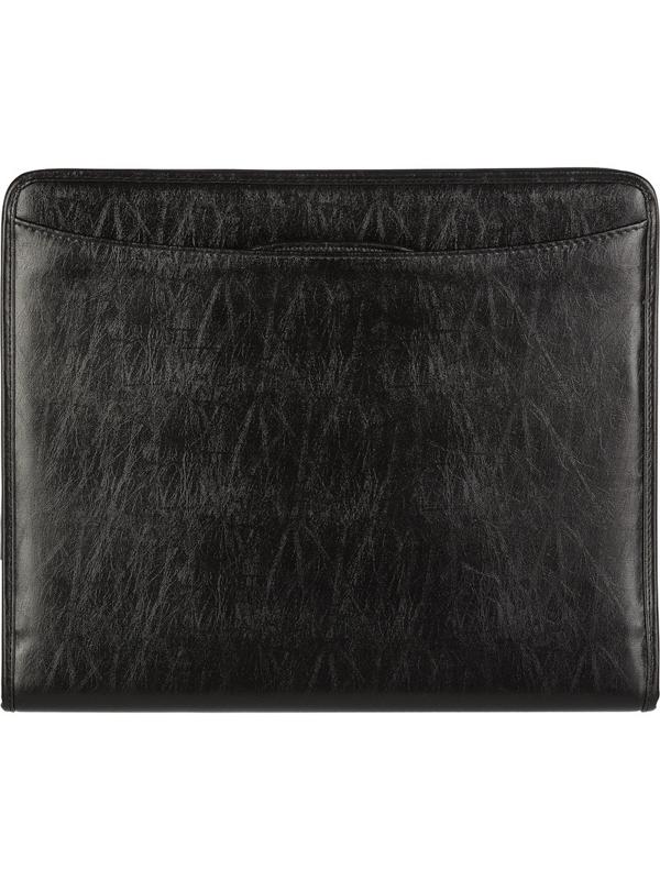 Папка деловая из кож/зам НАВИГАТОР N 108и на молн, с выдв.ручками, чер