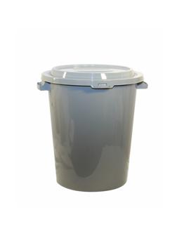 Бак для отходов 90л, пластик, серый