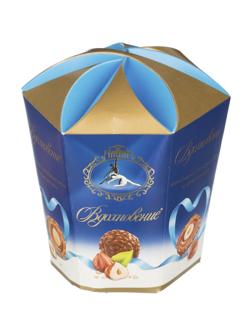 Конфеты Вдохновение с шоколадно-ореховым кремом и фундуком,150гр