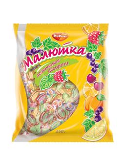 Леденцы Малютка ассорти 4 вкуса,250гр