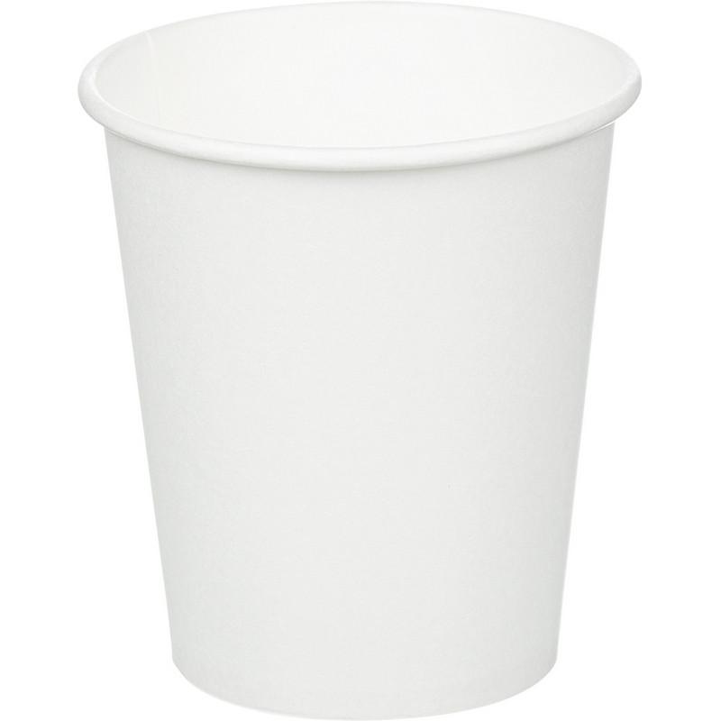 Стакан одноразовый бум однослойный d-80мм 200мл белый 50шт/уп