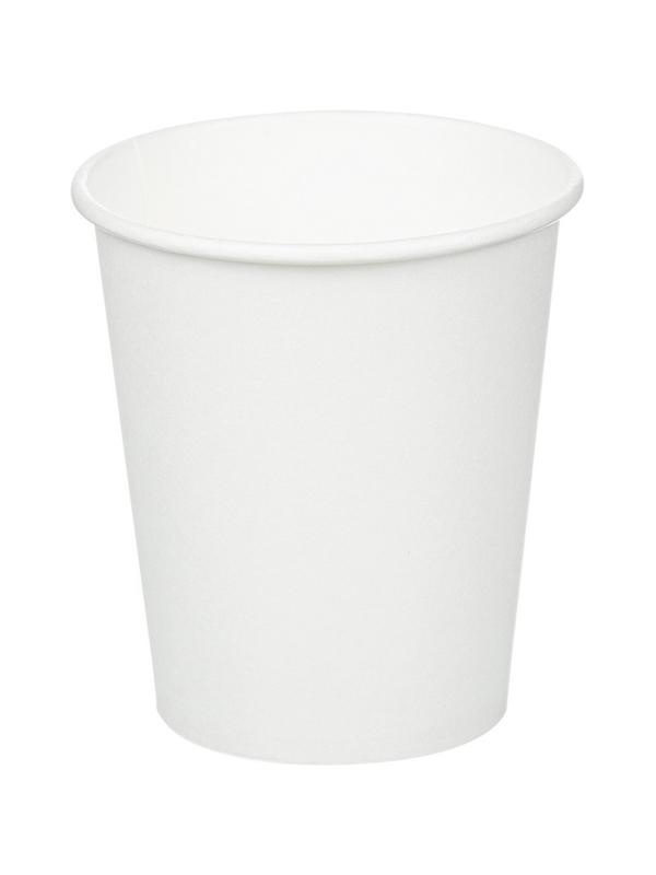 Стакан одноразовый бум однослойный d-80мм 200мл белый 50шт/уп