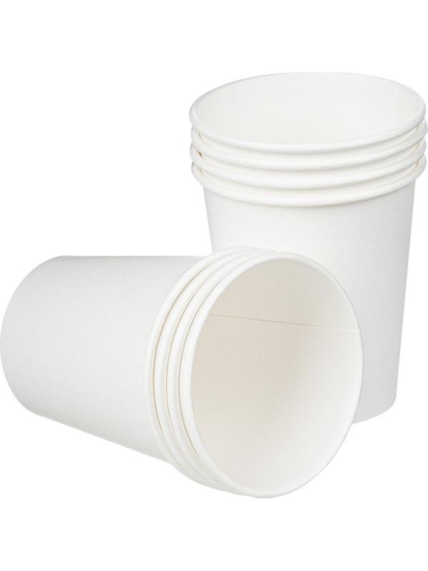 Стакан одноразовый бум однослойный d-80мм 200мл белый 50шт/уп