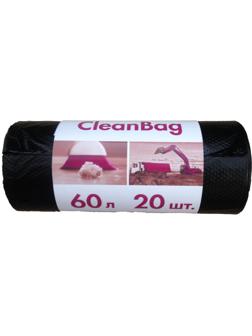 Мешки для мусора ПНД 60л 15мкм 20шт/рул черные 58x65см Концепция Быта