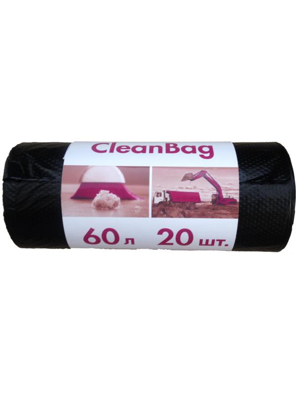Мешки для мусора ПНД 60л 15мкм 20шт/рул черные 58x65см Концепция Быта