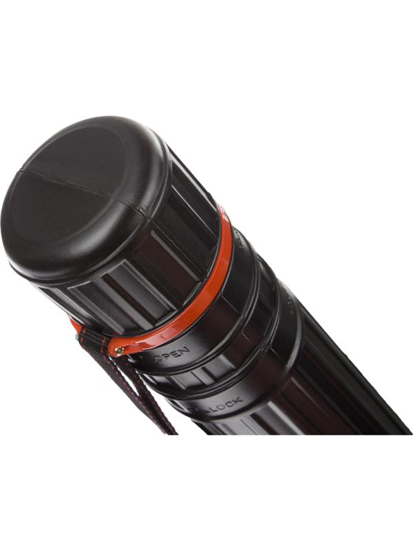 Тубус №1 School D80мм, L640-1080мм черный на ремне