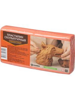 Пластилин скульптурный,терракотовый,500гр,ПЛС-02