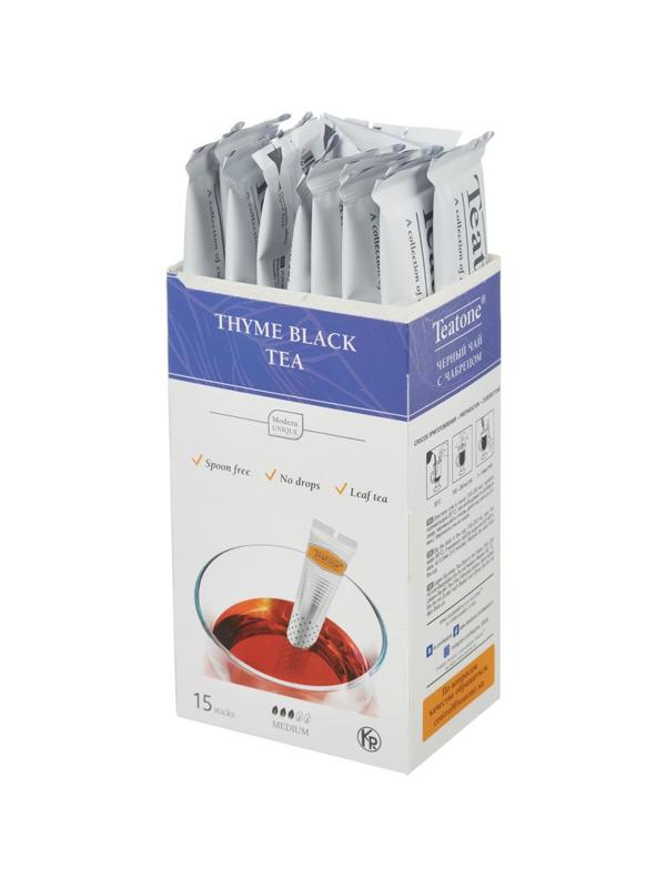 Чай Teatone черный с чабрецом в металл.стике 15шт/уп. 745