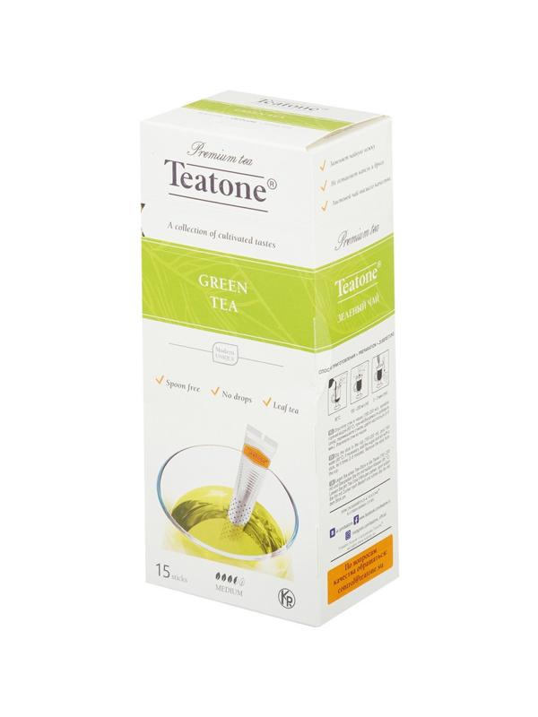 Чай Teatone зеленый в металл.стике 15шт/уп. 736