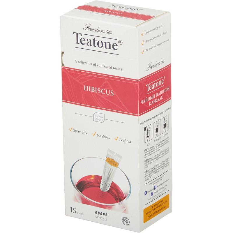 Чай Teatone каркадэ в металл.стике 15шт/уп. 741