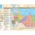 Настенная карта РФ политико-административная 1:5,5млн.,1,6х1,0м.,наотвесах