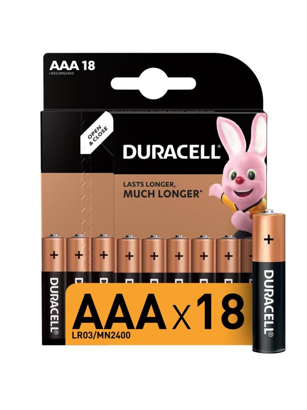 Батарейка DURACELL BASIC ААA/LR03-18BL