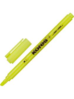 Маркер текстовыделитель Kores 0,5-3,5 мм скош.након.желт.36201