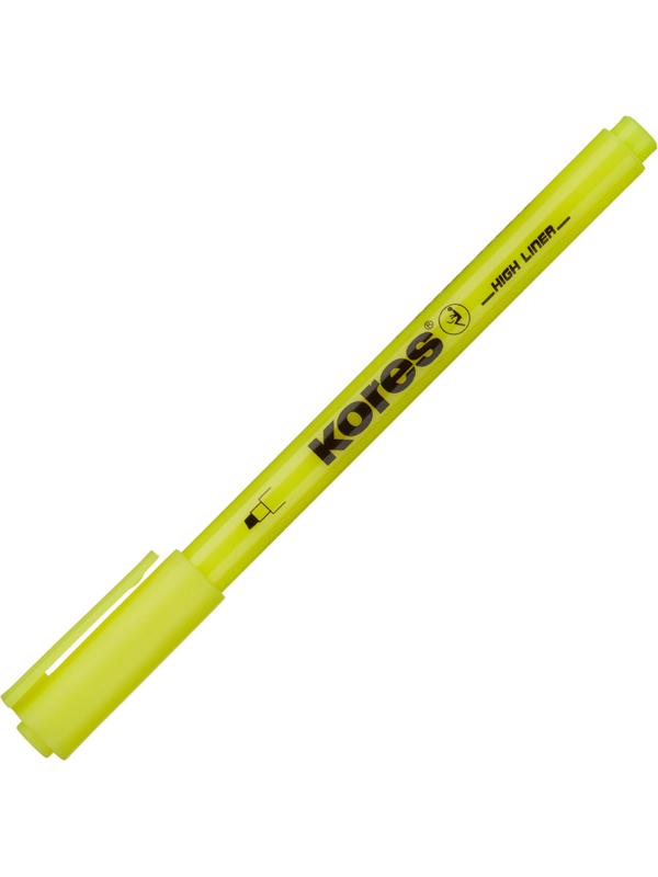 Маркер текстовыделитель Kores 0,5-3,5 мм скош.након.желт.36201