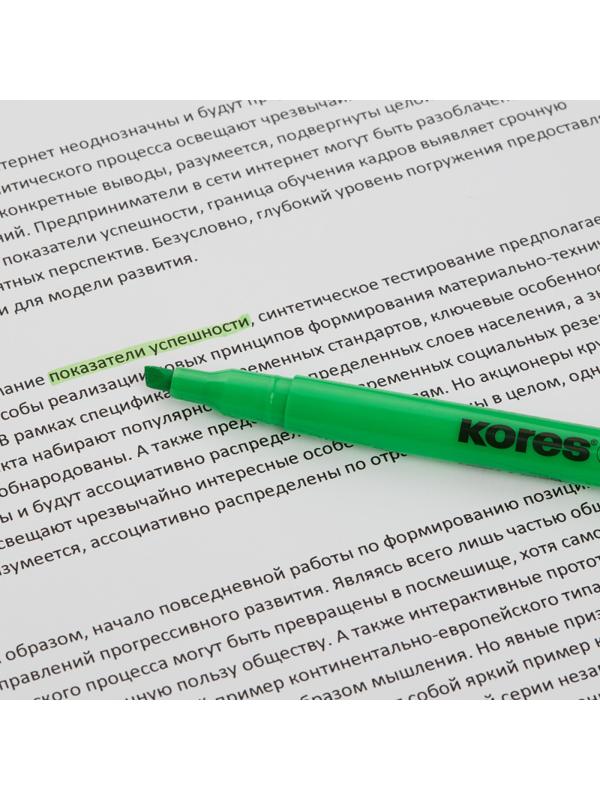 Набор текстовыделителей Kores 0,5-3,5 мм скош.након.наб.4цв.'36240