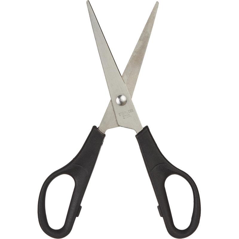 Ножницы Attache Economy 160 мм,с пласт. эллиптич. ручками, цвет черный