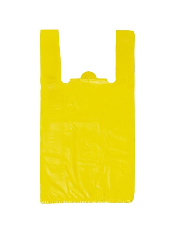 Пакет-майка Пакет-майка, ПНД, 30+14x57см, желтый,18 мкм, 100 шт./уп.