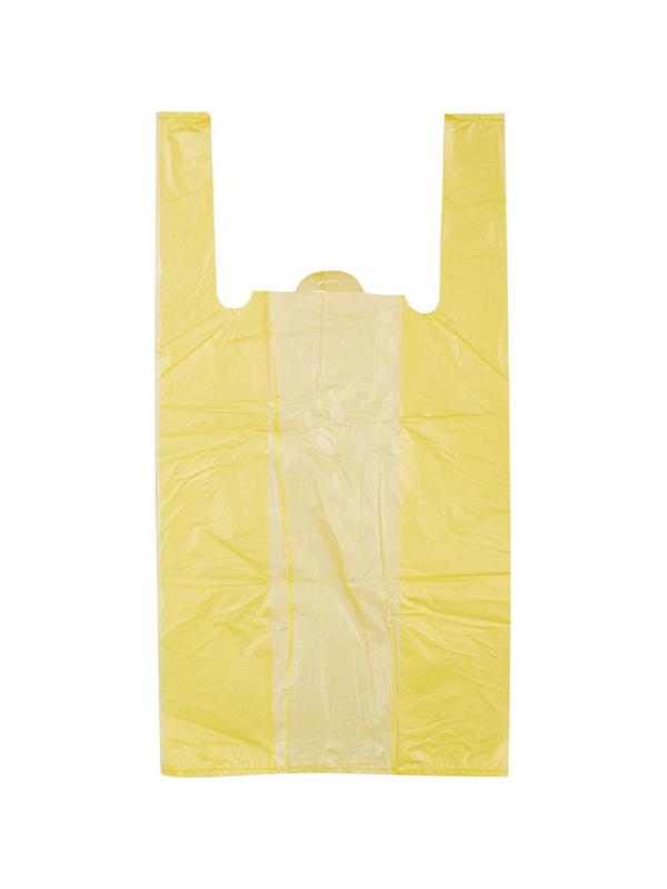 Пакет-майка Пакет-майка, ПНД, 30+14x57см, желтый,18 мкм, 100 шт./уп.