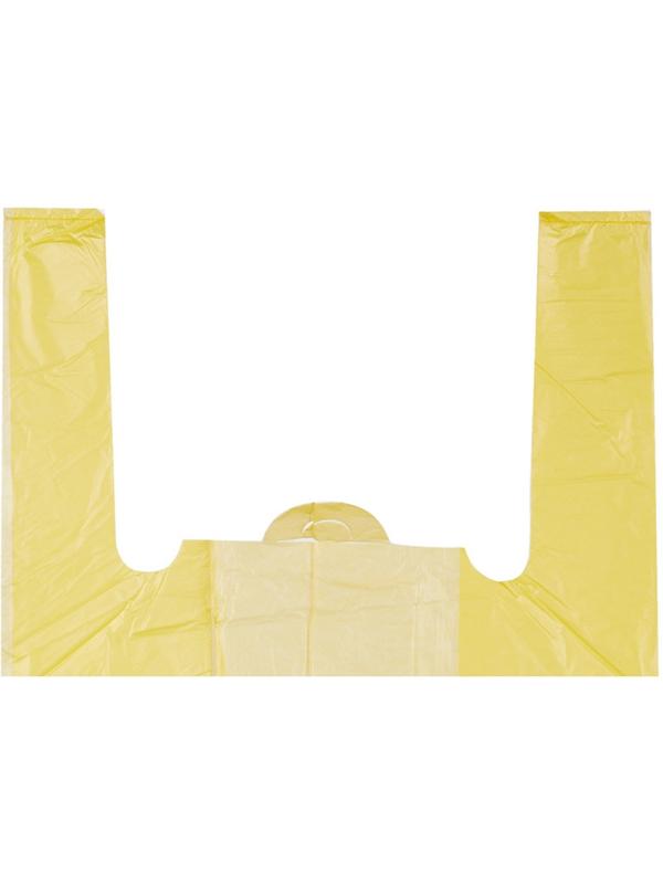 Пакет-майка Пакет-майка, ПНД, 30+14x57см, желтый,18 мкм, 100 шт./уп.