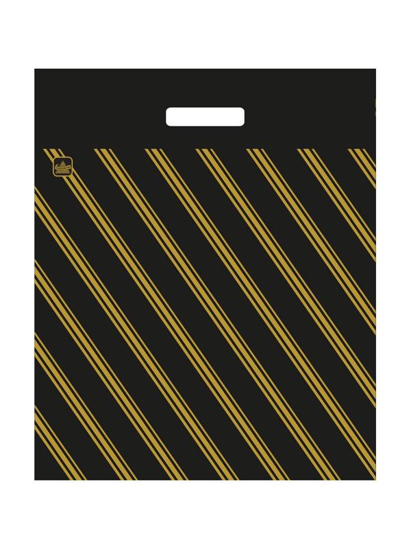 Пакет с вырубной ручкой,ПВД,40х47см,55мкм,50 шт/уп