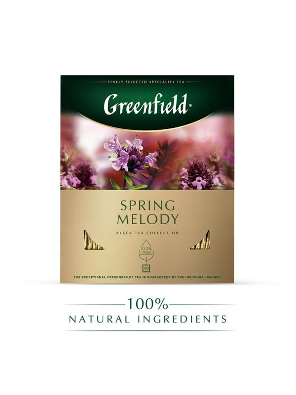 Чай Greenfield Spring Melody черный фольгир.100 пак 1065-09