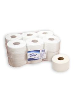 Бумага туалетная д/дисп Терес Эконом мини 1сл бел 200м 12рул/уп T-0024
