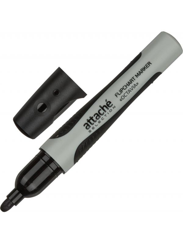 Маркер для флипчартов по бумаге Attache Selection Octavia черн, 2-3мм