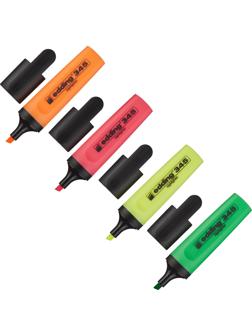 Набор текстовыделителей EDDING E-345/4S набо р 4цв.1-5мм