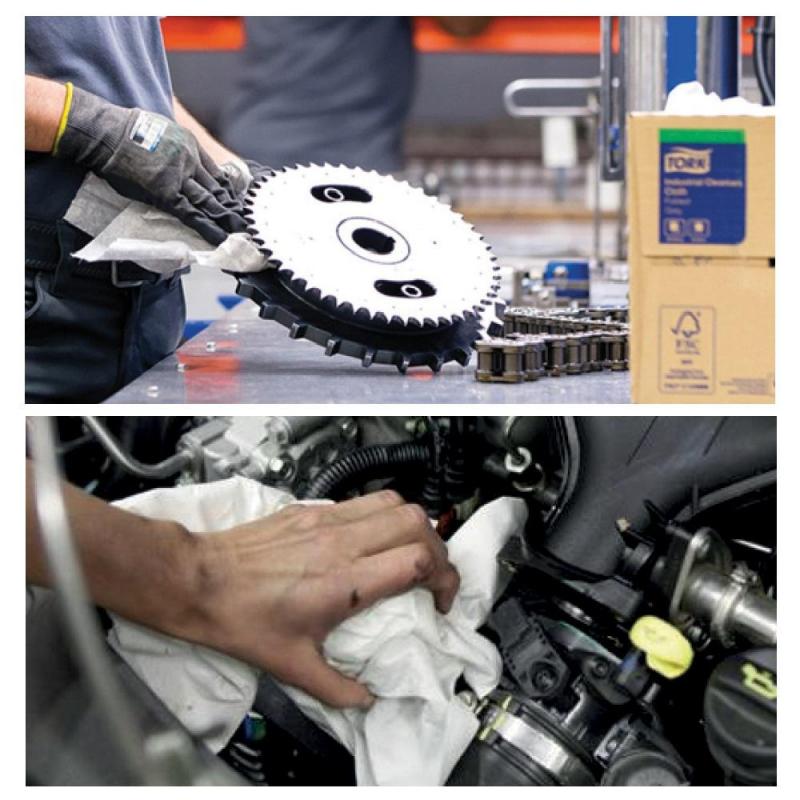 Материал протирочный нетканый Tork W1/W2/W3 280лx1рул/кор, белый 530137