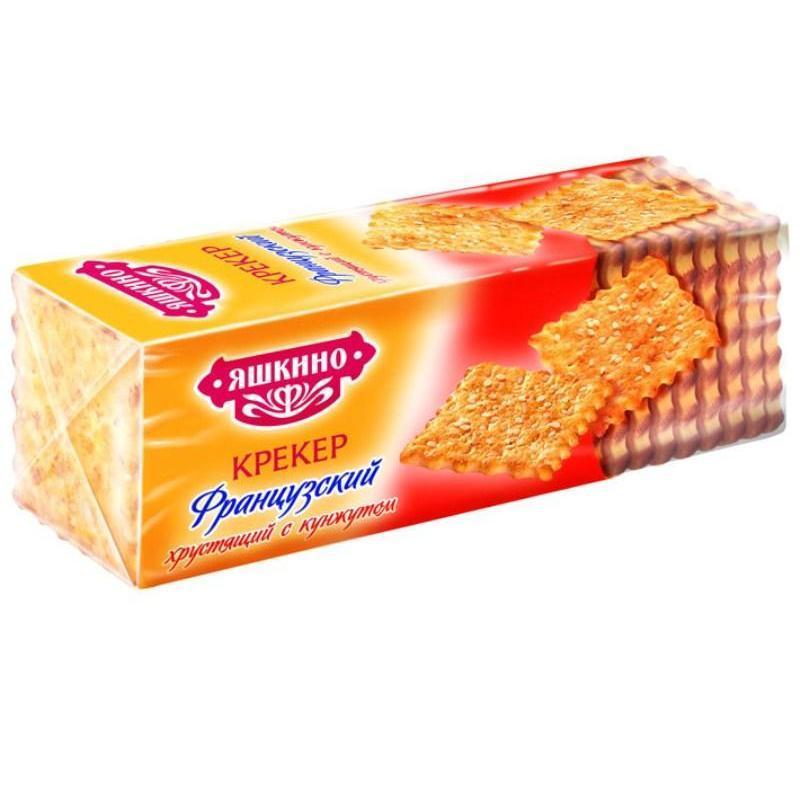 Крекер Французский хрустящий с кунжутом Яшкино 185г МГ219