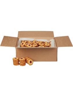 Печенье сдобное Курабье с вишневым джемом 4кг ЯП815