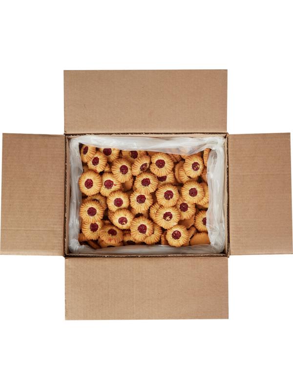 Печенье сдобное Курабье с вишневым джемом 4кг ЯП815