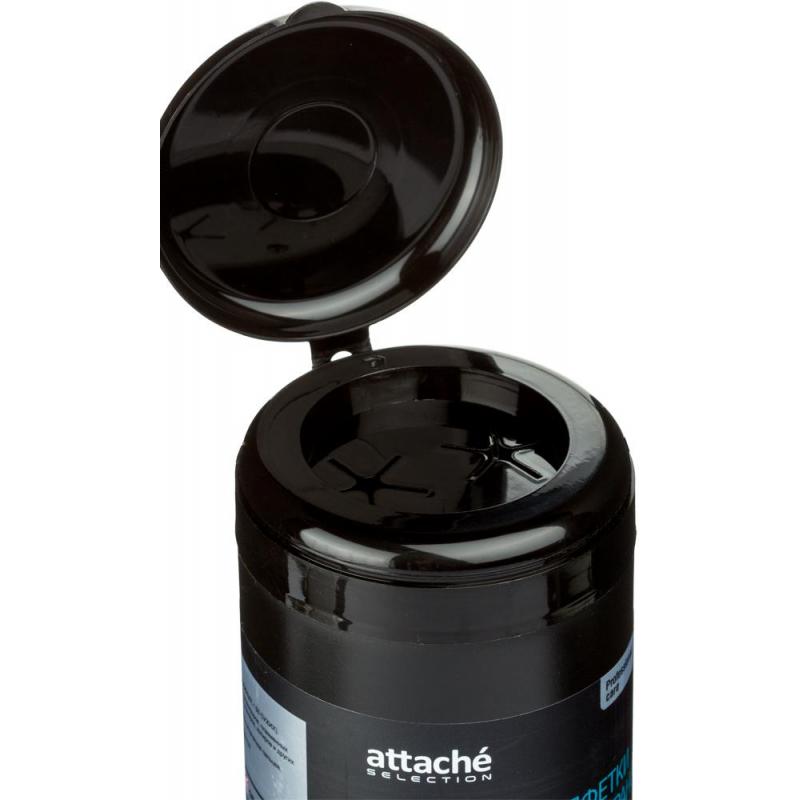 Салфетки Attache Selection Professional д/экранов, туба, вл+сух, 50+50 шт